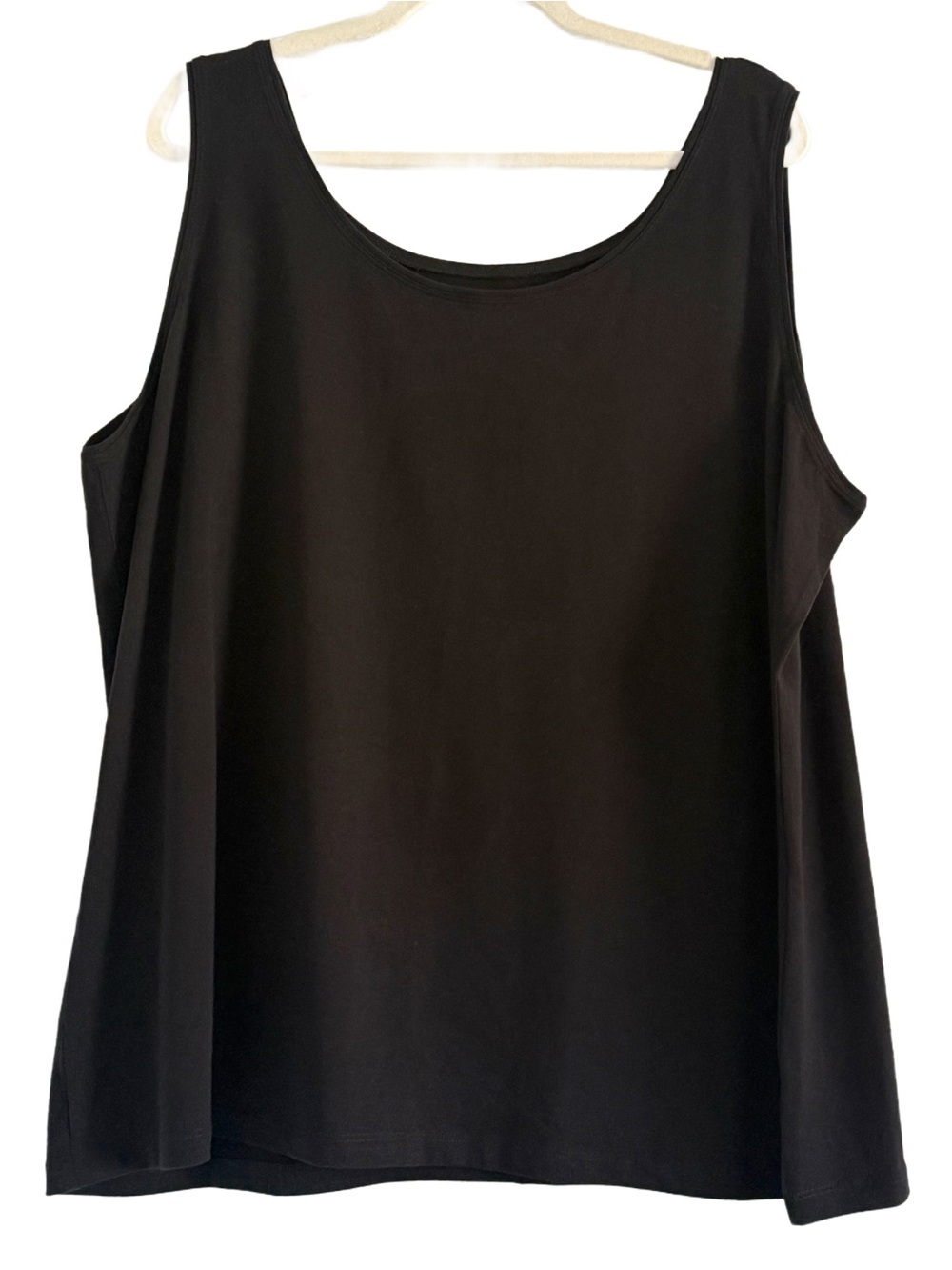 Talbots Black Scoop Neck Tank Top 3X